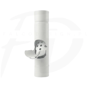 Osadnik odzyskiwacz wody stal Inguri ⌀ 100 kolor biały RAL 9002